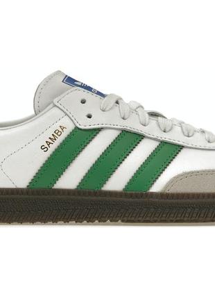 Кроссовки adidas samba og footwear white green hoodie - ig1024