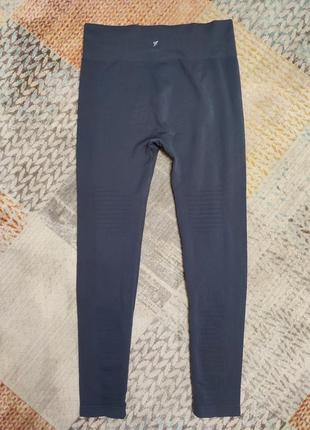 Серые бесшовные спортивные штаны лосины леггинсы workout primark9 фото