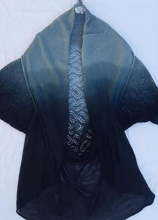 В'язаний кардиган накидка.