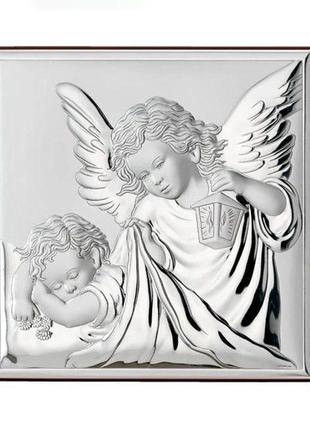 Срібна ікона ангел-охоронець (12 x 12 см) valenti 81200 4l