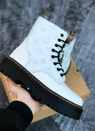 Dr. martens x lv jadon white хутро