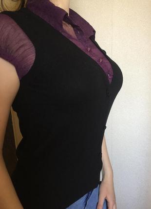 Джемпер светрик сорочка кофточка джемперок кофта сорочка в горошок2 фото