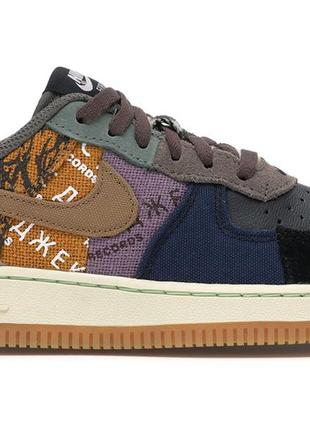 Кроссовки nike air force 1 low travis scott cactus jack (ps) - cq4565-900