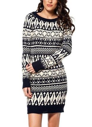 Тепла вʼязана сукня