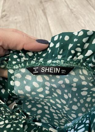 Стильная принтованная блуза shein размер 46-489 фото