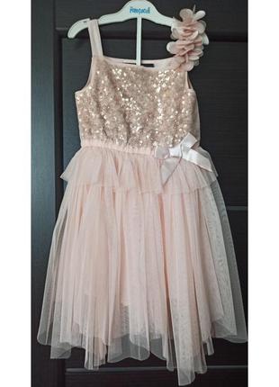 Платье 1 рочек 2 года зефирк конфета новогодняя пудра розовая family look