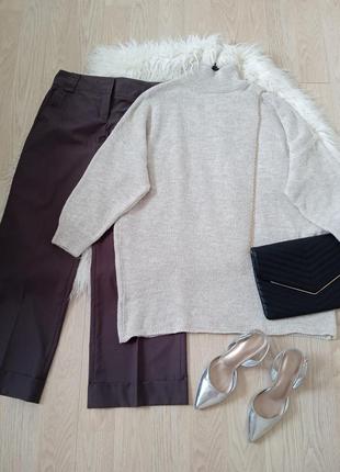 Удлиненный свитер pull &amp; bear + штаны палаццо