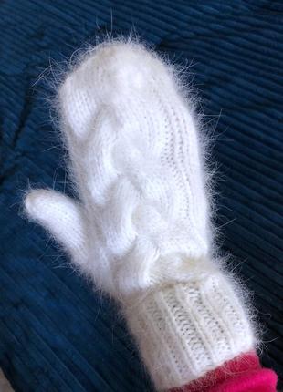 🌷шапка ангора бини, катошкапка, перчатки, бактус 1100 грн3 фото