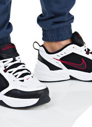 Кросівки nike air monarch iv white black — 415445-1018 фото