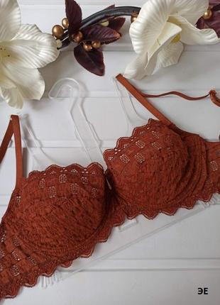Шикарнейший кружевной бюстгальтер с мягкими чашечками! 80в