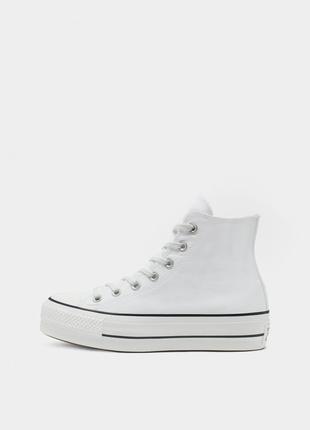 Кеды converse chuck taylor all star lift hi white2 фото