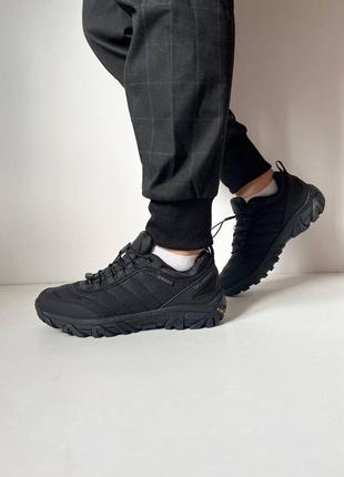 Зимние черные мужские кроссовки merrell vibram термо люкс7 фото