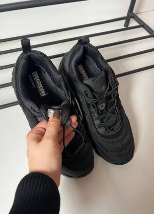 Зимние черные мужские кроссовки merrell vibram термо люкс6 фото