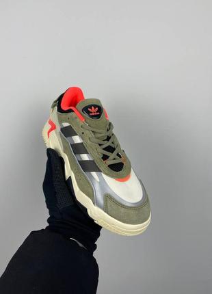 Женские кроссовки хаки adidas niteball 2 'orbit green orange' gx70895 фото