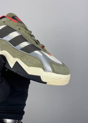 Женские кроссовки хаки adidas niteball 2 'orbit green orange' gx70892 фото