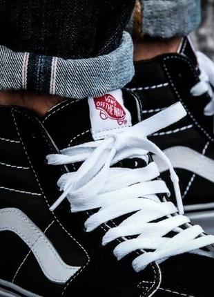 Кеды высокие vans sk8-hi black white - vn000d5ib8c9 фото