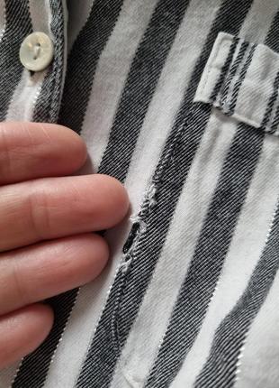 Брендовый серый фланелевый верх от пижамы victoria's secret серая в полоску с люрексом xs s10 фото