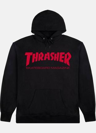 Худи черный loys thrasher skatemag black