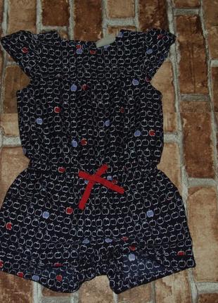 Ромпер літній комбінезон дівчинці 9 - 12 міс 1 рік