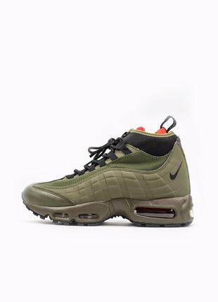 Кроссовки nike air max 95 sneakerboot medium olive - 806809-2022 фото