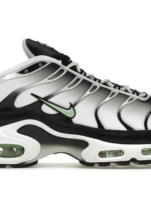 Кросівки nike air max plus white black mint green - dh4776-100