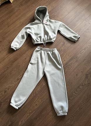 Sale❗️костюм спортивный на флисе теплый оверсайз