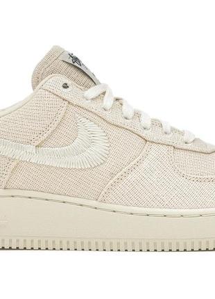 Кроссовки nike air force 1 low stussy fossil beige1 фото