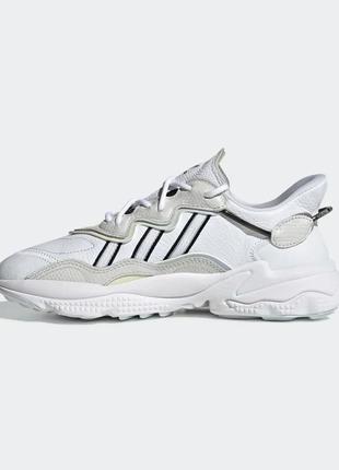 Кроссовки adidas ozweego white black grey fv25552 фото