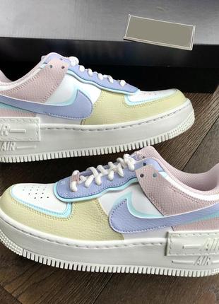 Кроссовки nike air force 1 shadow pastel white glacier blue ghost6 фото