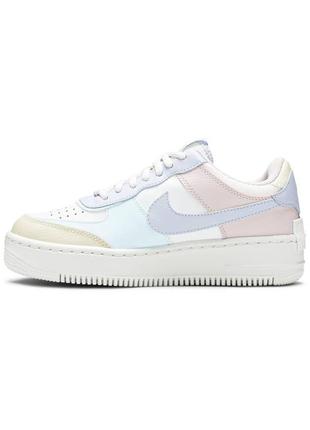 Кроссовки nike air force 1 shadow pastel white glacier blue ghost2 фото