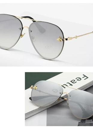 Жіночі сонцезахисні окуляри крапелька, крапля, авіатори1 фото