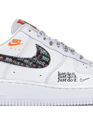 Кроссовки nike air force 1 low just do it pack white/black