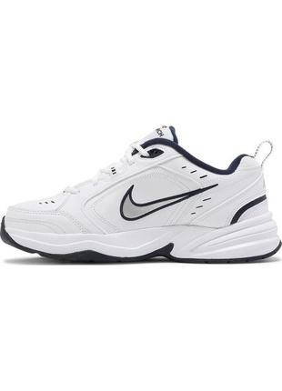 Кроссовки nike air monarch iv white navy - 415445-1022 фото