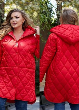 Зимняя стеобанная куртка большие размеры