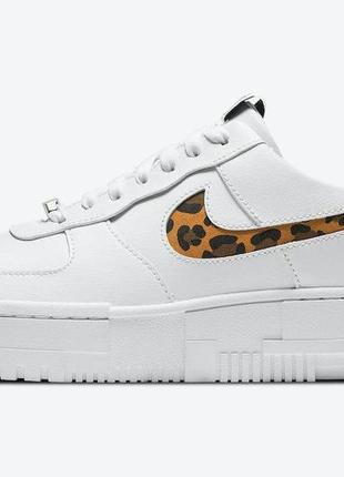 Кросівки nike air force 1 low pixel se white leopard2 фото