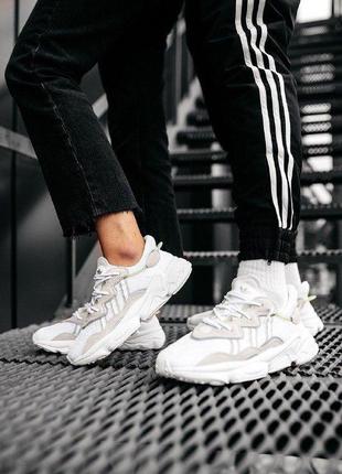 Кроссовки adidas ozweego cloud white2 фото