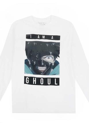 Свитшот белый loys анимэ tokyo ghoul - i am a ghoul