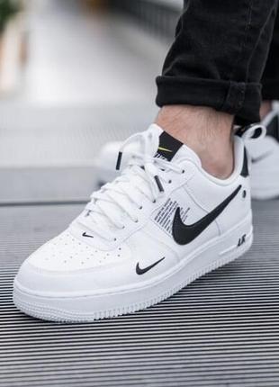 Кроссовки nike air force 1 low utility white black8 фото