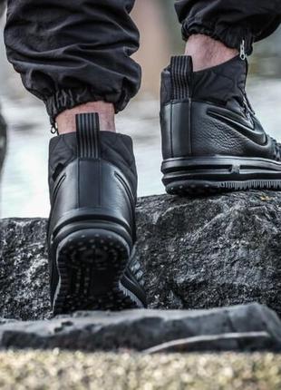 Кроссовки nike lunar force 1 duckboot black - 916682-0029 фото