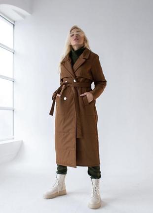 Тренч пуховик