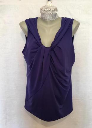 Женская фиолетовая яркая блуза / жіноча фіолетова літня блуза1 фото
