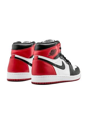 Кроссовки nike air jordan 1 retro high og black toe4 фото