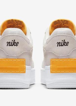 Кроссовки nike air force 1 shadow vast grey laser orange4 фото