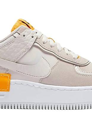 Кроссовки nike air force 1 shadow vast grey laser orange