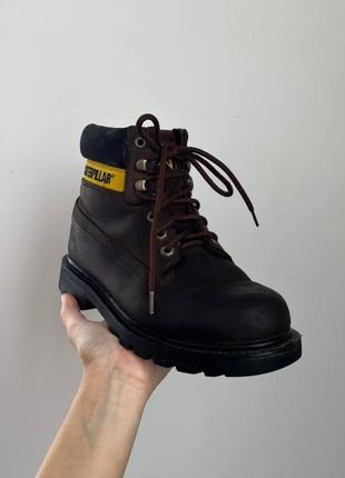 Женские кожаные ботинки caterpillar gore tex1 фото