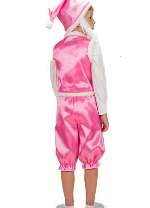 Карнавальный костюм гном (розовый), размеры на рост 100 - 1204 фото