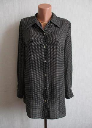 Sale! удлиненная блузка в мелкий принт essence1 фото