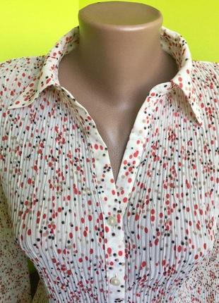 Нежная блузка рубашка marks &amp; spencer на пуговицах длинный рукав2 фото
