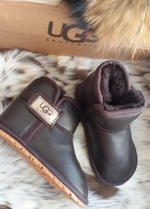 Натуральные кожаные угги ugg australia на овчине1 фото