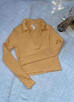 Лонгслив в рубчик